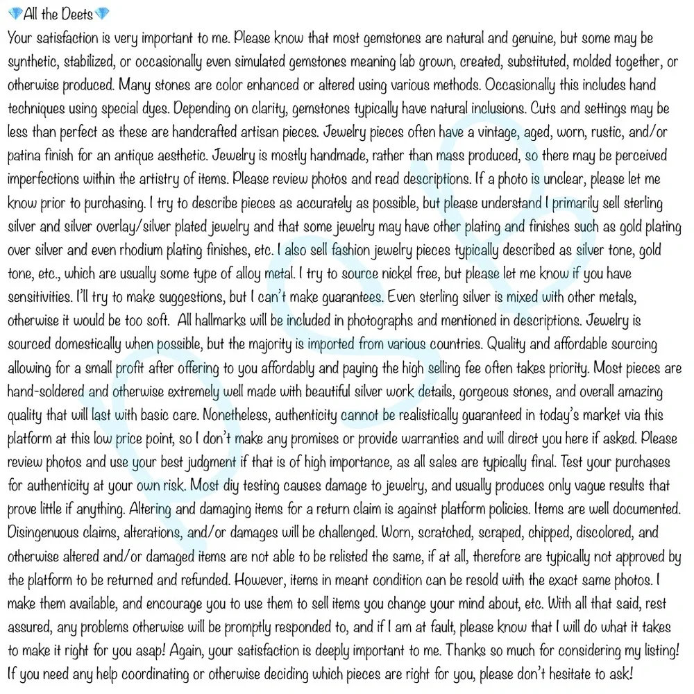 Large Lapis Lazuli Pendant Necklace Sterling Silver 925 Marquise Vintage Antique - Picture 8 of 11